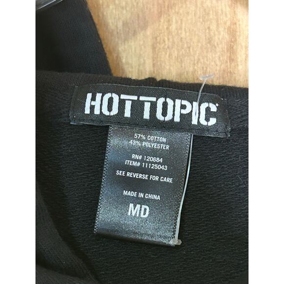 Hot Topic Short Sleeve Flame Hoodie - Picture 5 of 5